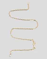 Karl Lagerfeld K/signature Schulterriemen mit Kette, Frau, Gold Gold