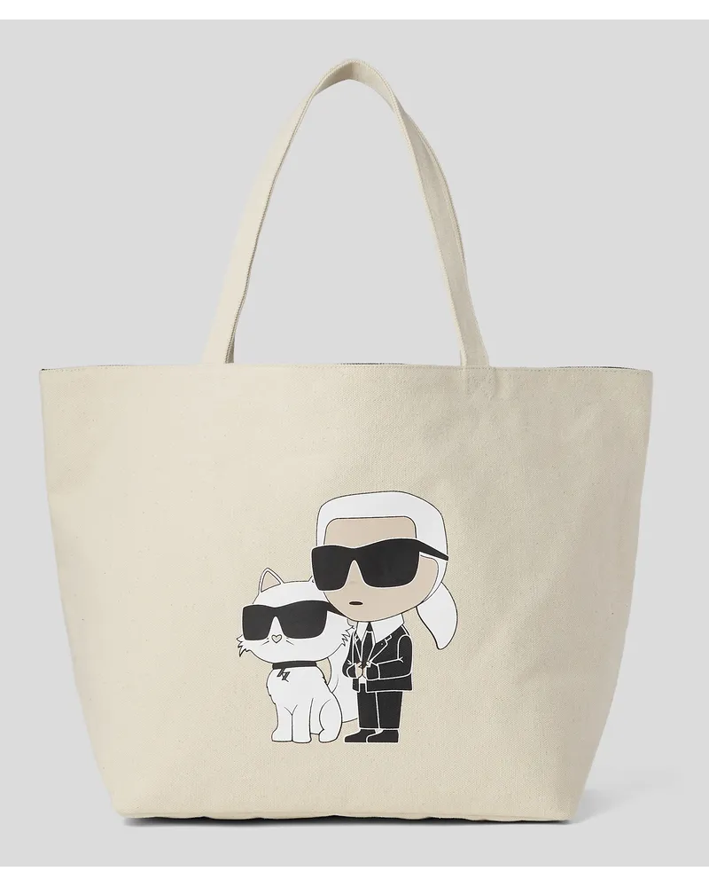 Karl Lagerfeld K/ikonik 2.0-karl-&-choupette-shopper, Frau, Off White Off