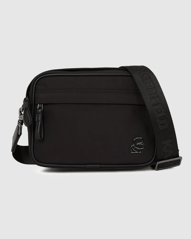 Karl Lagerfeld Umhängetasche K/kameo, Herren, Schwarz, Größe Schwarz