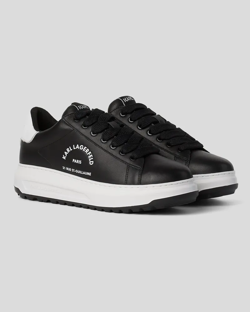 Karl Lagerfeld Rue St-guillaume Kapri Stollen-sneaker, Herren, Schwarz/weiß, Größe Schwarz