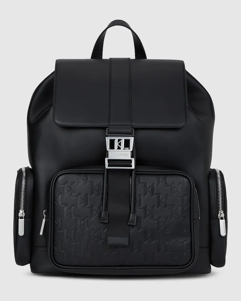 Karl Lagerfeld K/traveller Rucksack, Herren, Schwarz, Größe Schwarz