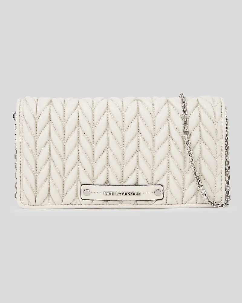 Karl Lagerfeld K/weave Crossbody-geldbörse, Frau, Zement, Größe Zement