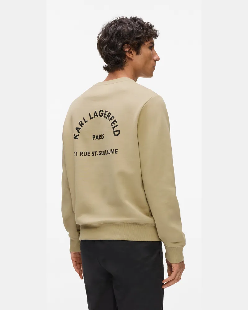 Karl Lagerfeld Rue St-guillaume Sweatshirt Mit Normaler Passform, Herren, Twill, Größe Twill