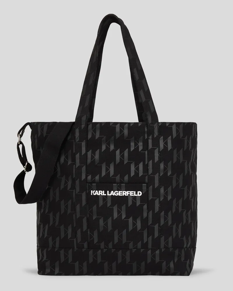 Karl Lagerfeld K/monogram Xl-shopper, Mann, Schwarz, Größe Schwarz