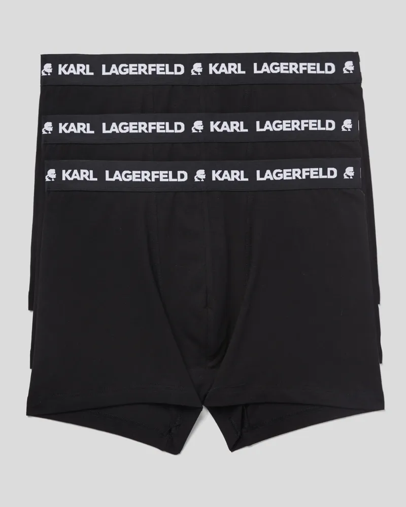 Karl Lagerfeld Boxershorts Mit Logo – 3er-set, Mann, Schwarz, Größe Schwarz