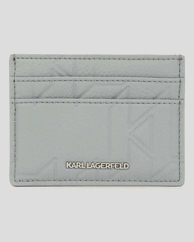 Karl Lagerfeld K/urban Monogram Kartenetui, Mann, Mirage Grau, Größe Mirage