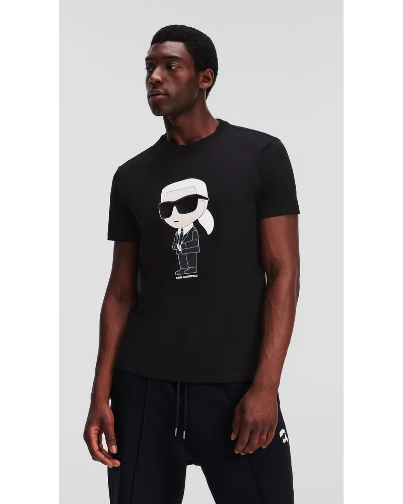 Karl Lagerfeld Karl Ikonik -t-shirt, Mann, Schwarz Schwarz