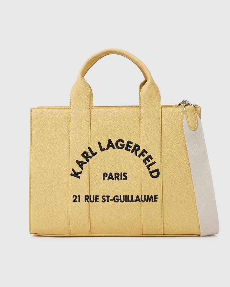 Karl Lagerfeld Rue St-guillaume Mittelgroße Tote Bag, Damen, Patch-logo, Größe Patch-logo