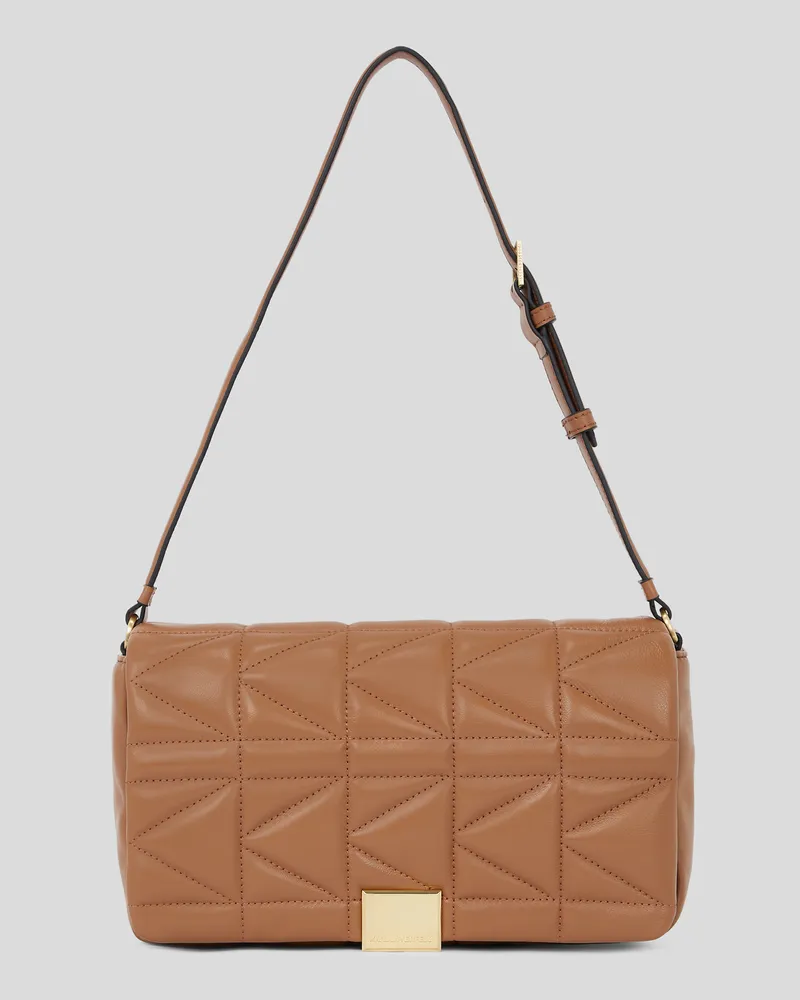 Karl Lagerfeld K/kuilt mittelgrosse Schultertasche, Frau, Terra, Größe Terra