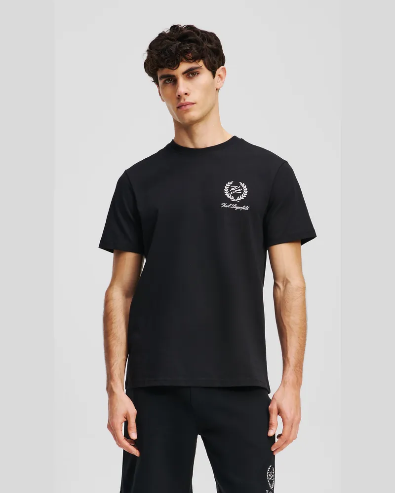 Karl Lagerfeld Hotel Karl Loungewear T-shirt, Herren, Schwarz, Größe Schwarz