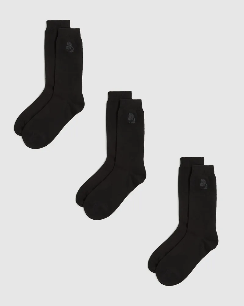 Karl Lagerfeld Kameo-socken – 3er-pack, Herren, Schwarz, Größe Schwarz