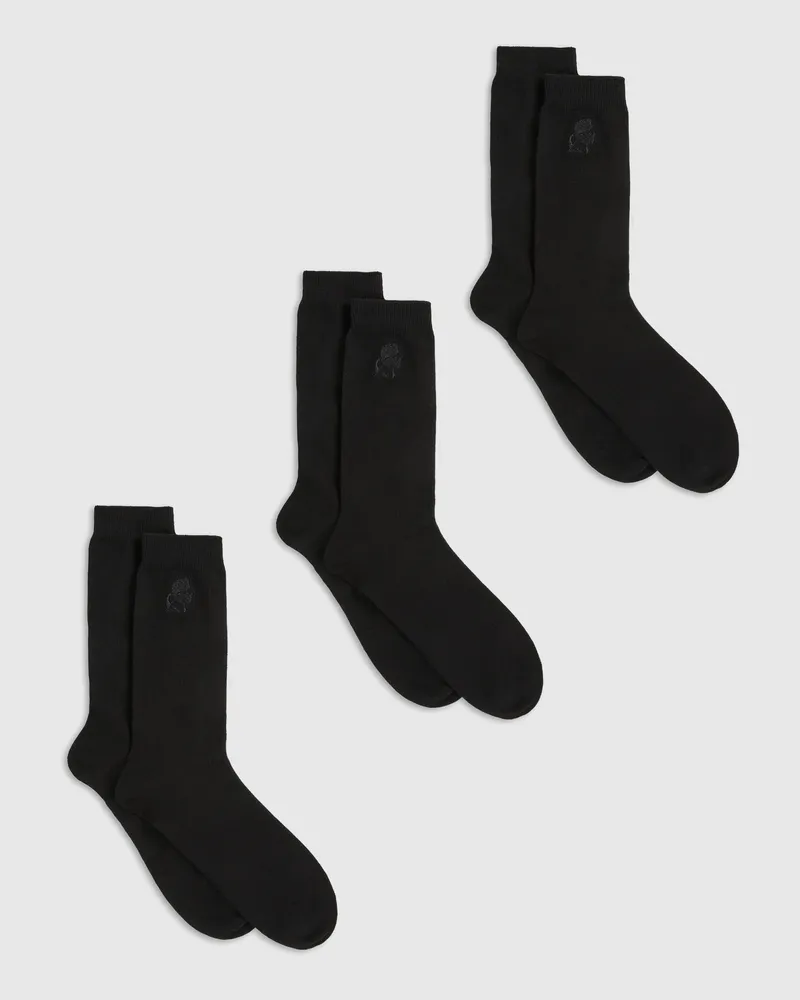 Karl Lagerfeld Kameo-socken – 3er-pack, Herren, Schwarz, Größe Schwarz