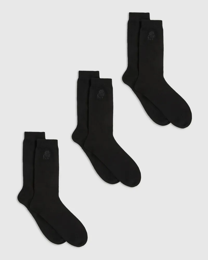 Karl Lagerfeld Kameo-socken – 3er-pack, Herren, Schwarz, Größe Schwarz