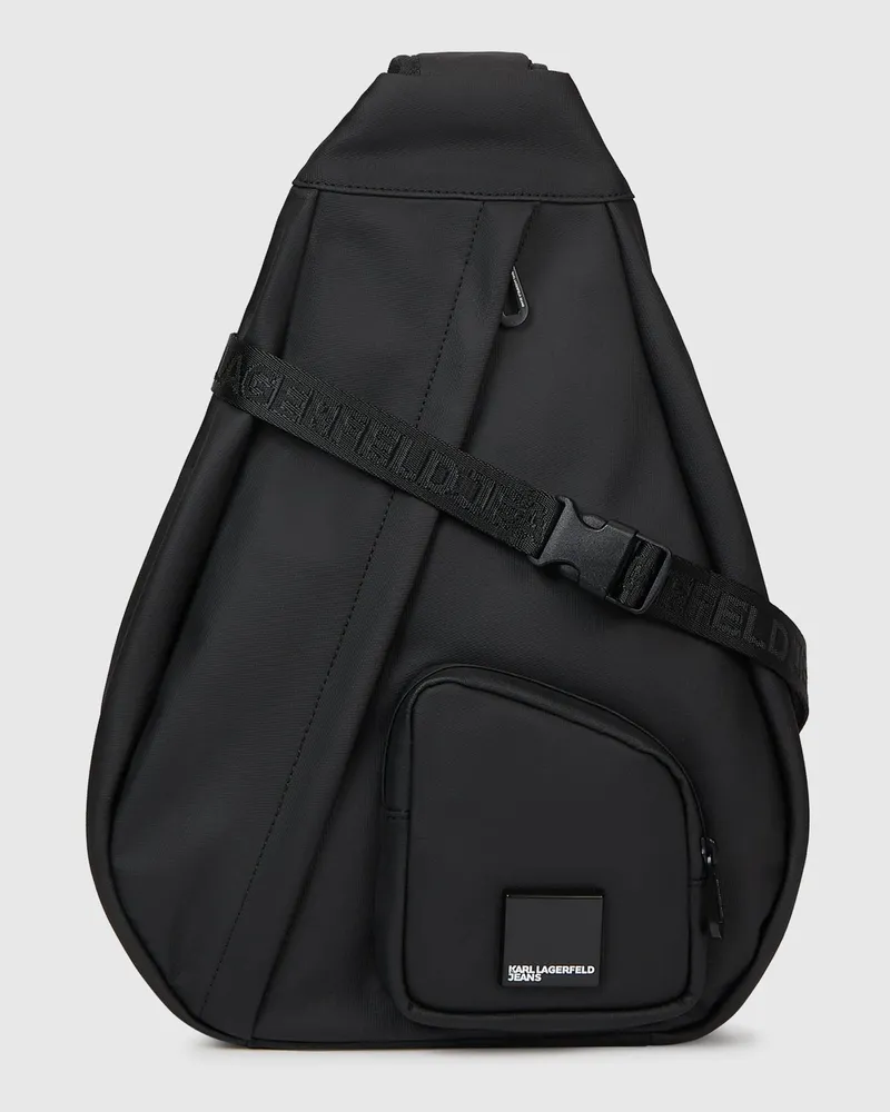 Karl Lagerfeld Venture Schultertasche, Herren, Schwarz, Größe Schwarz