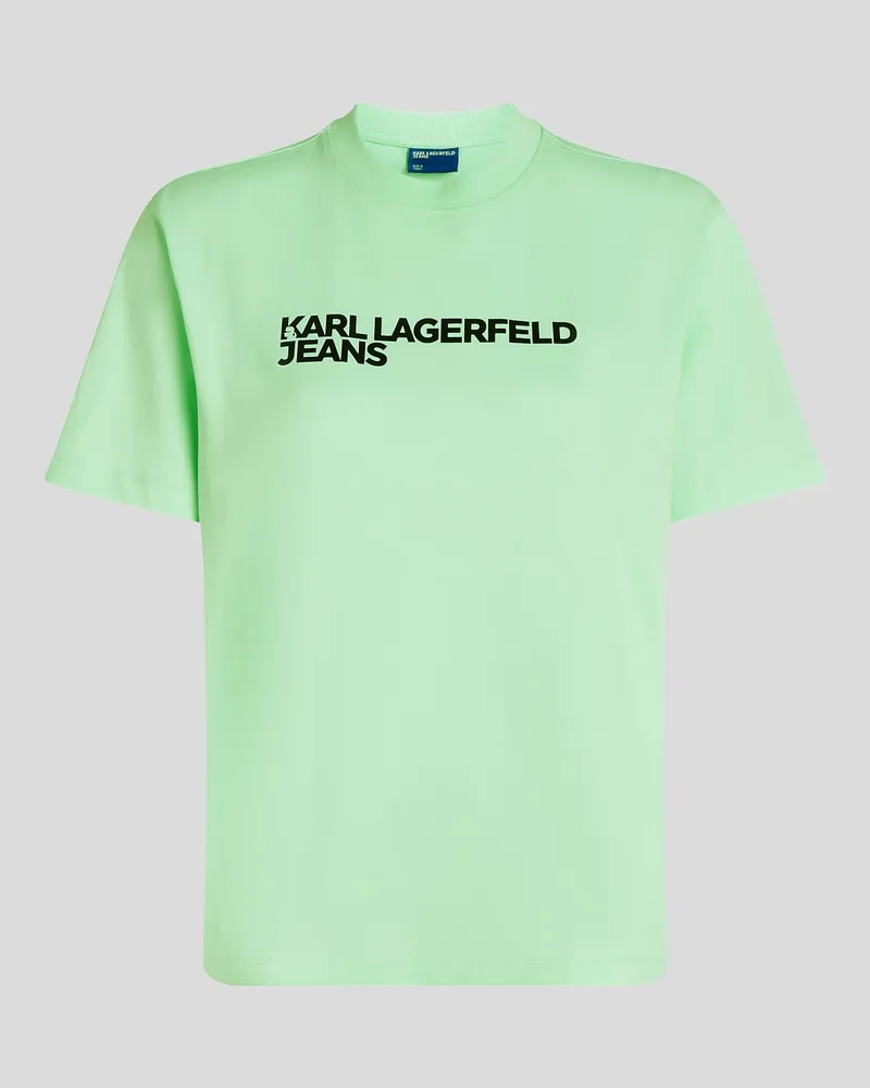 Karl Lagerfeld T-shirt Mit Logo, Frau, Bucht, Größe Bucht