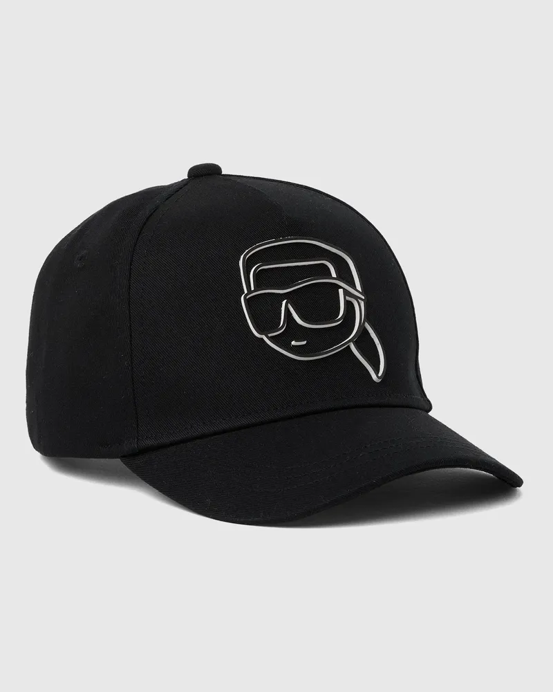 Karl Lagerfeld Kappe Mit Ikon-kontur Für Jungen, Schwarz, Größe Schwarz