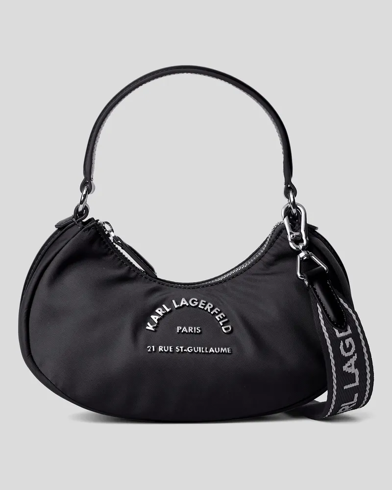 Karl Lagerfeld Rue St-guillaume Mond-umhängetasche, Frau, Schwarz, Größe Schwarz