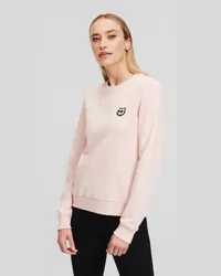 Karl Lagerfeld K/ikonik Sweatshirt mit aufnäher, Frau, Rose Smoke Rose