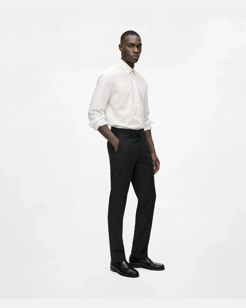 Karl Lagerfeld Schmal Geschnittene Couture-hose, Male, Schwarz, Size Black