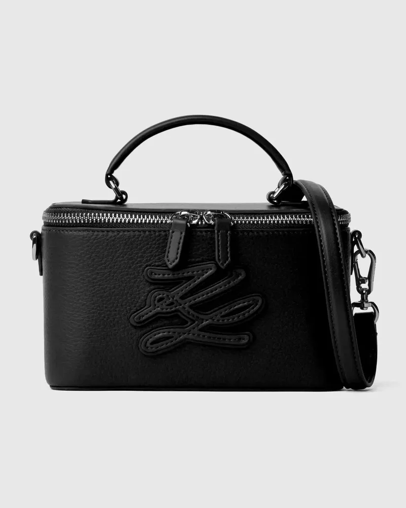 Karl Lagerfeld K/autograph Umhängetasche In Kosmetiktaschenform, Damen, Schwarz, Größe Schwarz