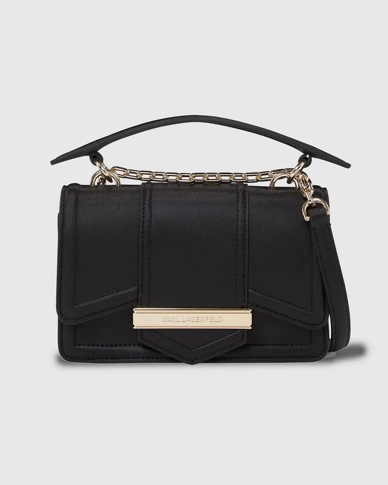 Karl Lagerfeld K/nova Kleine Umhängetasche, Damen, Schwarz/gold, Größe Schwarz