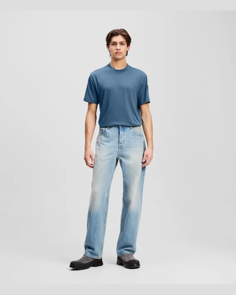 Karl Lagerfeld Entspannte Jeans, Mann, Verblasstes Sonnenblau, Größe Verblasstes