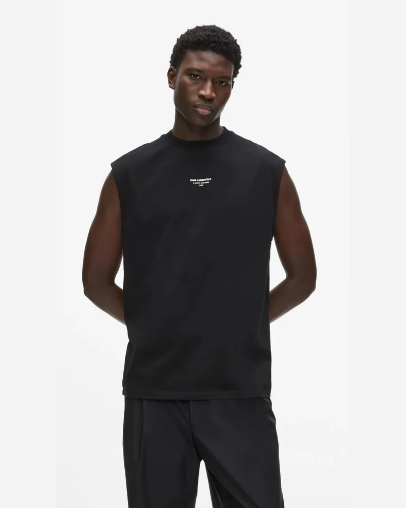 Karl Lagerfeld Tanktop, Herren, Schwarz, Größe Schwarz