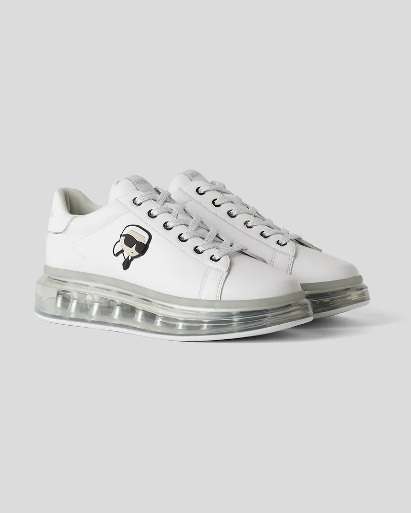 Karl Lagerfeld Ikon nft Kapri-kushion-sneaker, Frau, Weiss/Silber, Größe Weiss