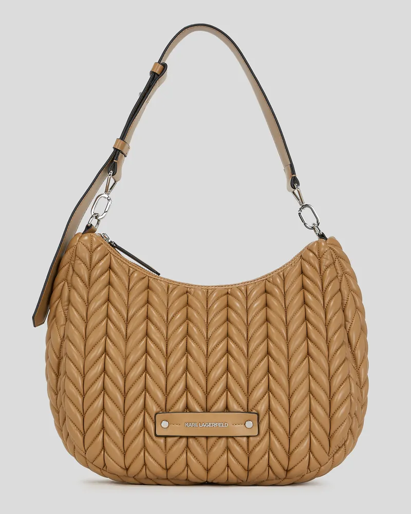 Karl Lagerfeld K/weave Hobo-tasche, Frau, Karamell, Größe Karamell