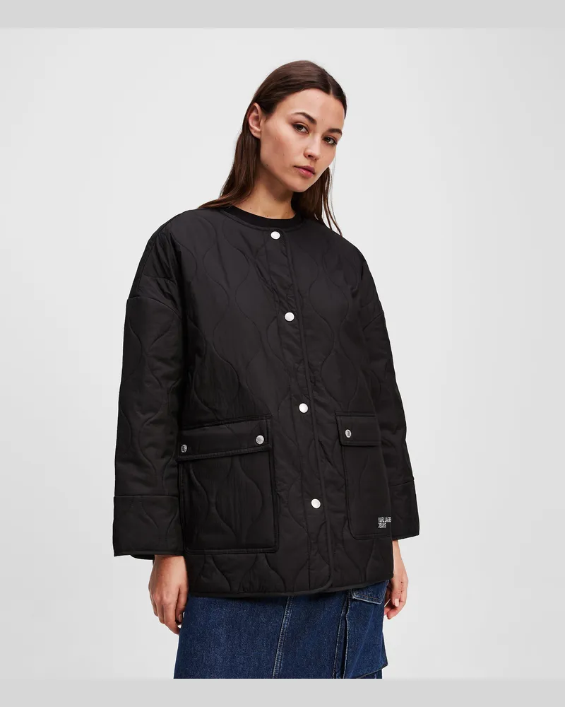 Karl Lagerfeld Steppjacke, Damen, Schwarz, Größe Schwarz