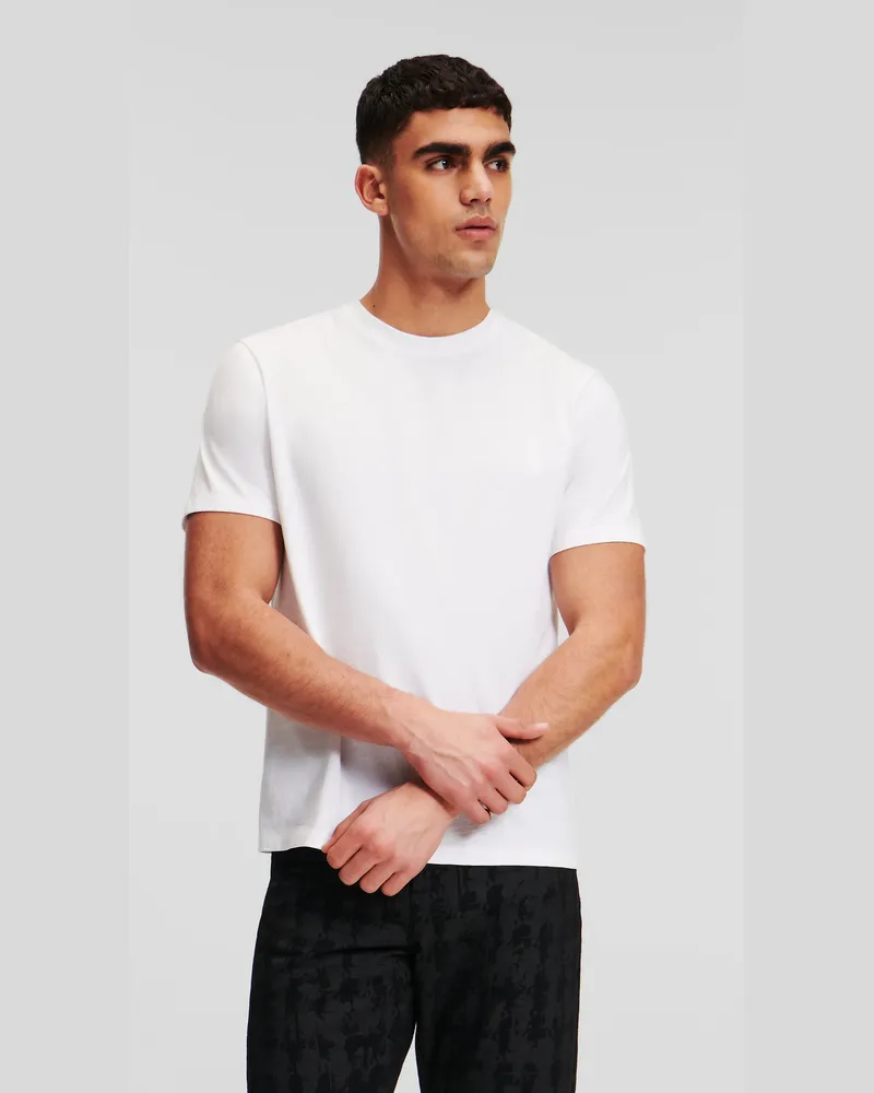 Karl Lagerfeld Kameo T-shirt, Herren, Weiss, Größe Weiss