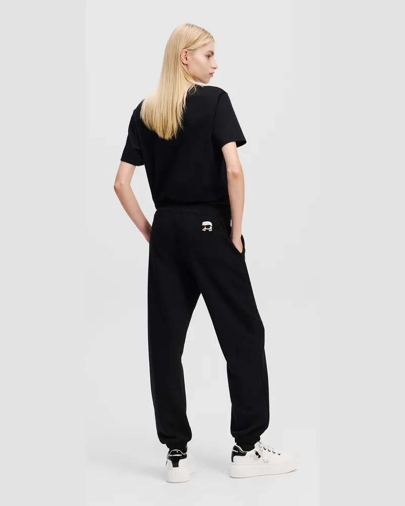 Karl Lagerfeld Ikon peak-a-boo trainingshose, Frau, Schwarz, Größe Schwarz