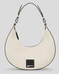 Karl Lagerfeld Kleine Klj halbmond-Schultertasche, Frau, Whitecap Gray Whitecap