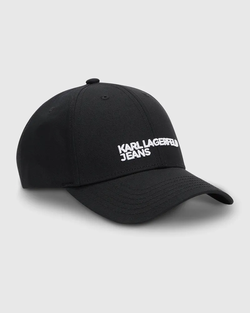 Karl Lagerfeld Kappe Mit Box-logo, Male, Schwarz, Size Black