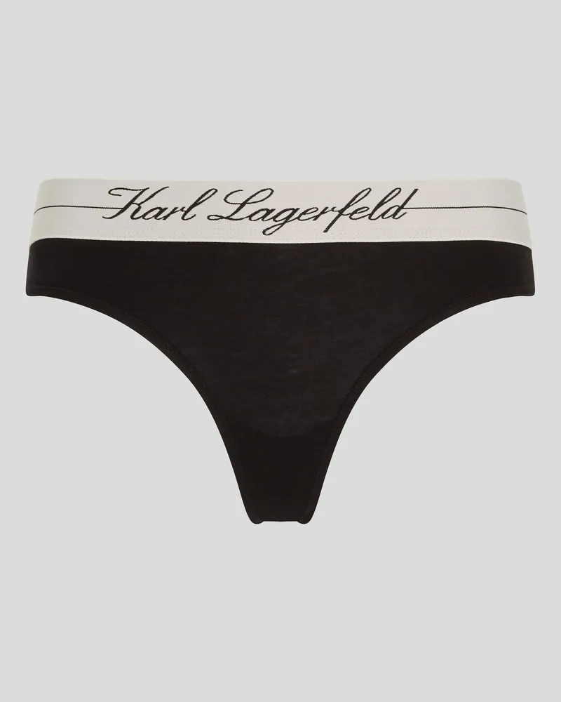Karl Lagerfeld Hotel Karl Tanga, Damen, Schwarz, Größe Schwarz