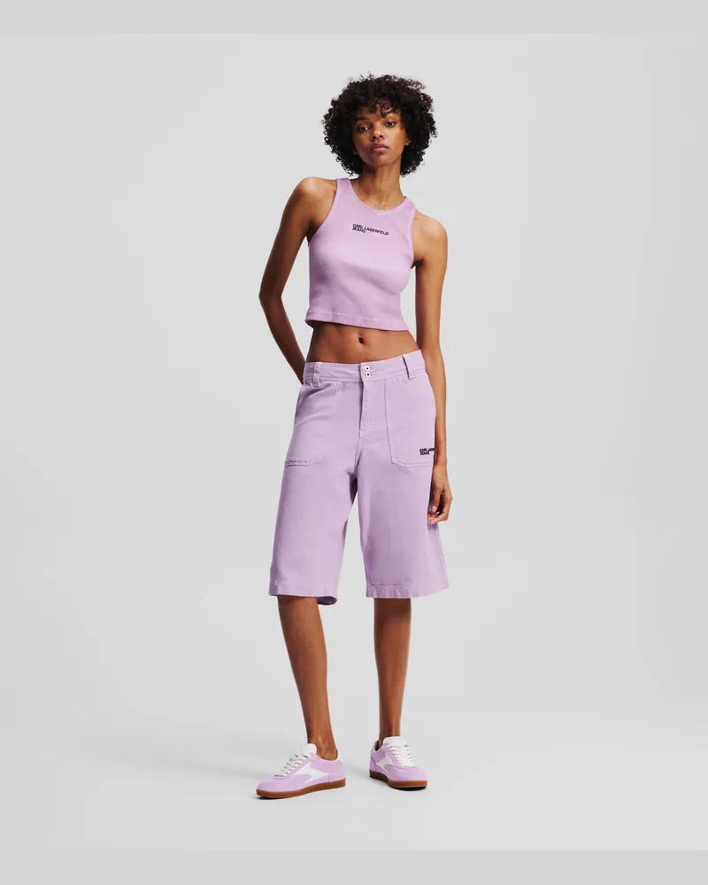 Karl Lagerfeld Shorts Im Utility-stil, Frau, Lavendula, Größe Lavendula