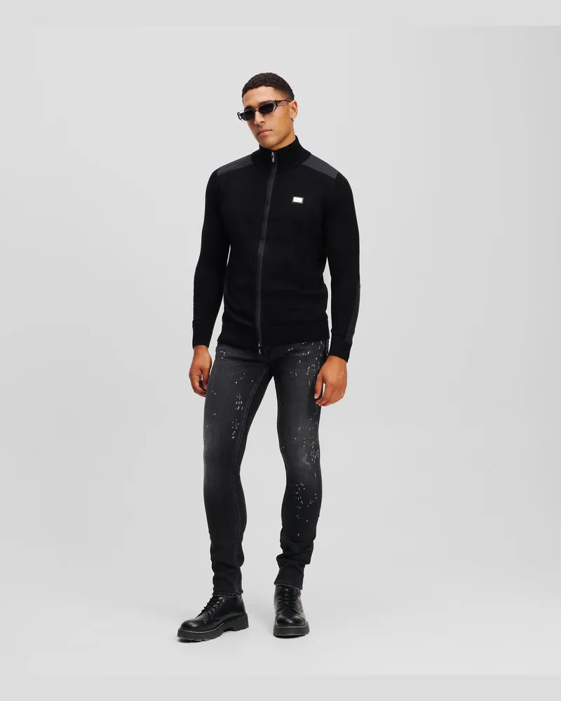Karl Lagerfeld Slim Jeans, Mann, Schwarz, Größe Schwarz