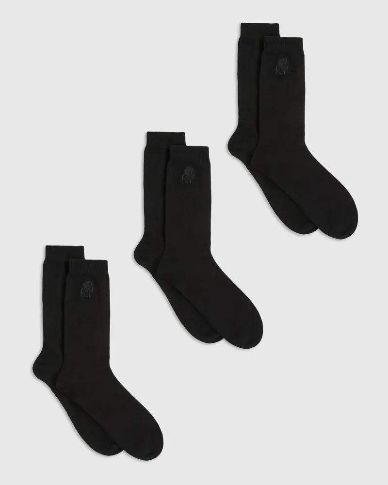 Karl Lagerfeld Kameo-socken – 3er-pack, Male, Schwarz, Size Black