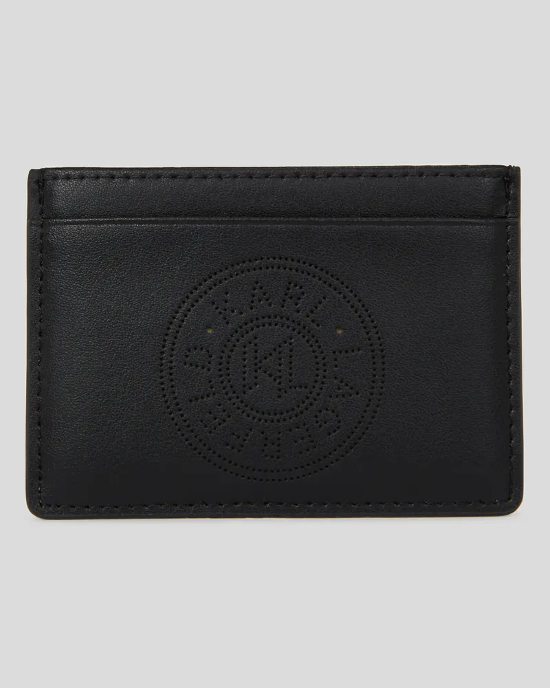 Karl Lagerfeld K/circle Kartenetui, Frau, Schwarz, Größe Schwarz
