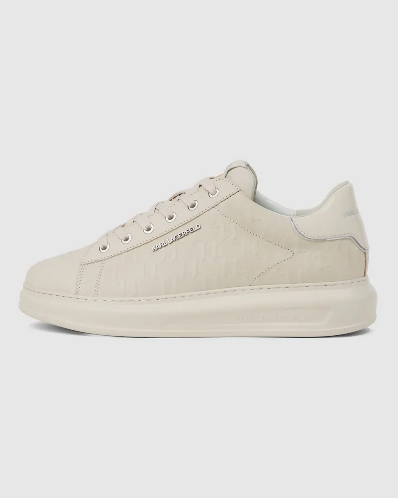 Karl Lagerfeld Monogram Kapri Sneaker, Herren, Off White, Größe Off