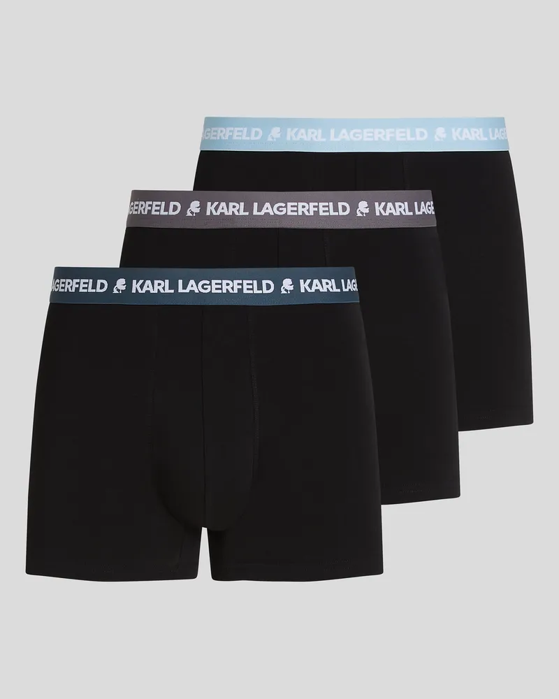 Karl Lagerfeld Boxershorts Mit Logo – 3er-set, Mann, Excalibur-Klarer Himmel-Marineblau, Größe Excalibur-klarer