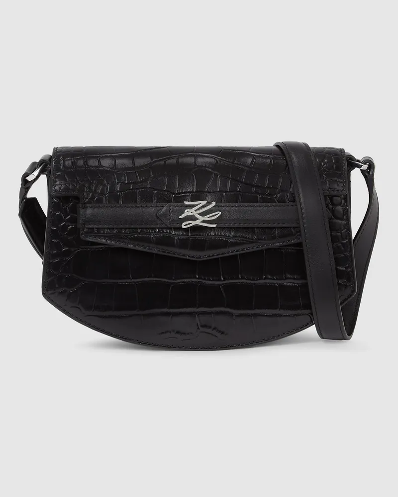 Karl Lagerfeld K/studio Umhängetasche, Damen, Schwarz-nickel, Größe Schwarz-nickel