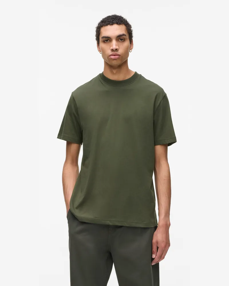 Karl Lagerfeld T-shirt Mit Logo-aufnäher, Herren, Waldnacht, Größe Waldnacht