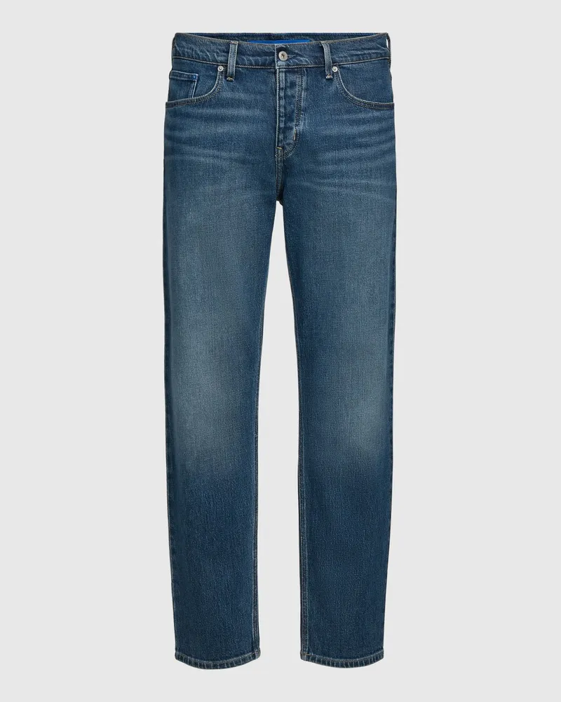 Karl Lagerfeld Gewaschene Schmal Zulaufende Jeans In Blau, Male, Visuelles Dunkelblau, Size Blue