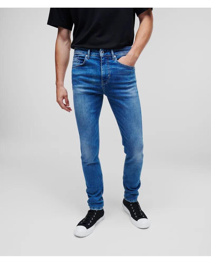Karl Lagerfeld Klj  Blaue Skinny-jeans, Mann, Visual Mid Visual