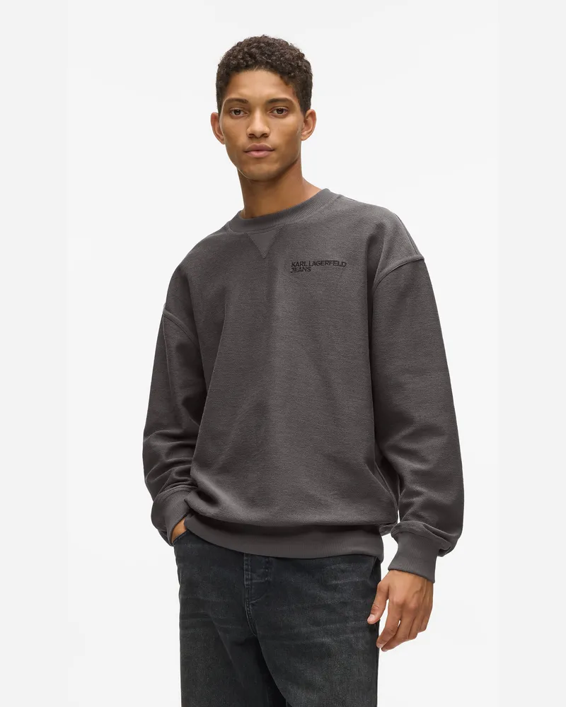 Karl Lagerfeld Sweatshirt Im Inside-out-look, Herren, Mauve, Größe Mauve