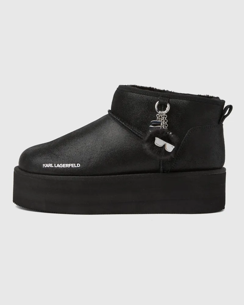 Karl Lagerfeld Ikon Nft Niedrige Thermostiefel, Damen, Schwarz, Größe Schwarz