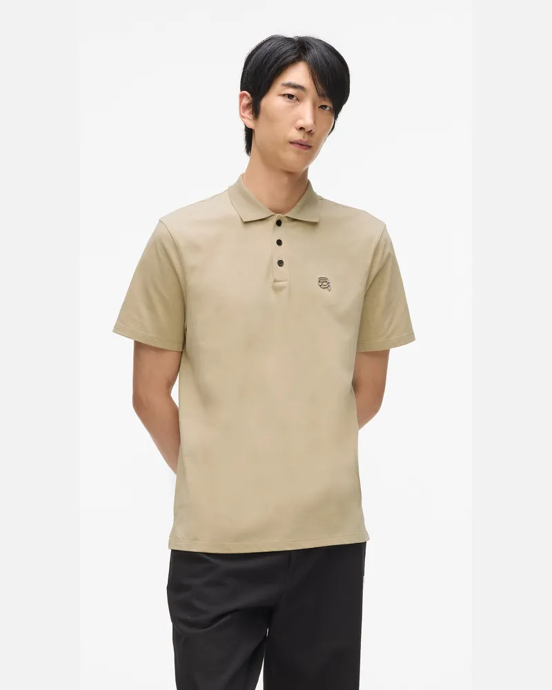 Karl Lagerfeld Ikon Jersey-polo Shirt, Herren, Twill, Größe Twill
