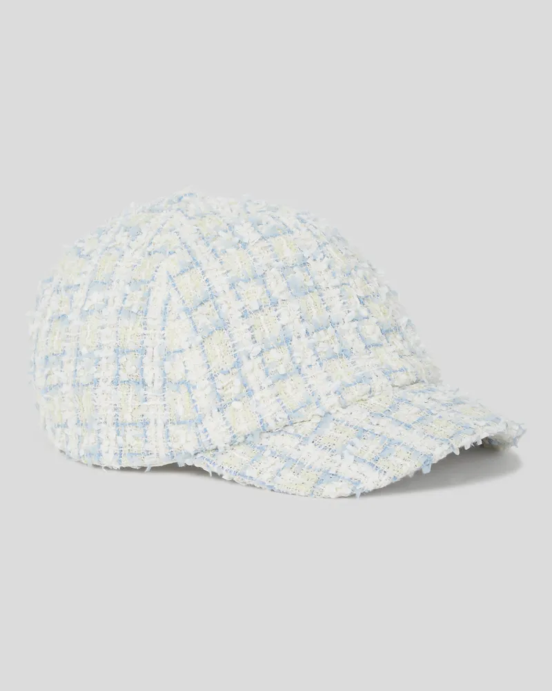 Karl Lagerfeld K/signature Bouclé-kappe, Frau, Boucle Kentucky Blau Weiß, Größe Boucle