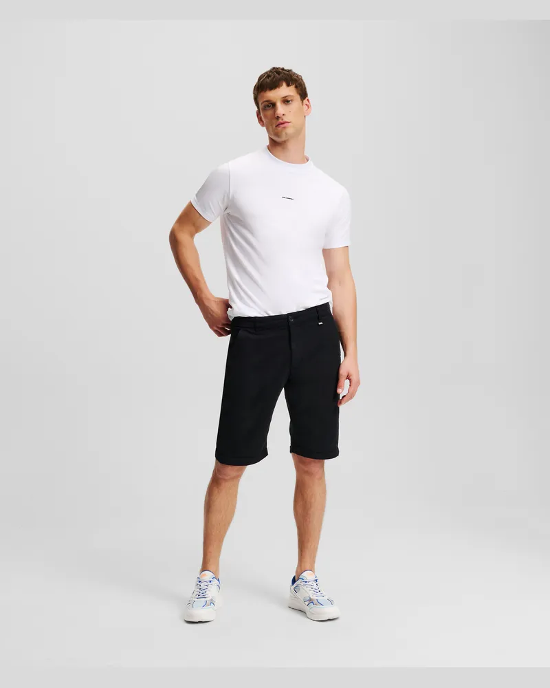 Karl Lagerfeld Chino-shorts, Mann, Schwarz Schwarz